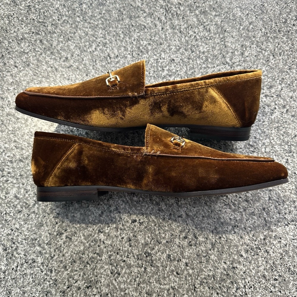 Sam Edelman Loraine Velvet Bit Loafer Womens 10 EUR 41 Brown Flats - Picture 3 of 6